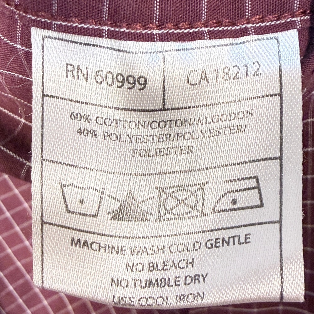 Antigua Texas A&M Aggies Button Down Shirt XL Grid Pattern Maroon - Picture 5 of 5